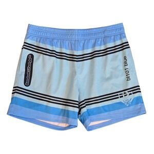 Baseball Lifestyle 101 Mens Blue Crayon Mesh Athletic Shorts Size M BL101